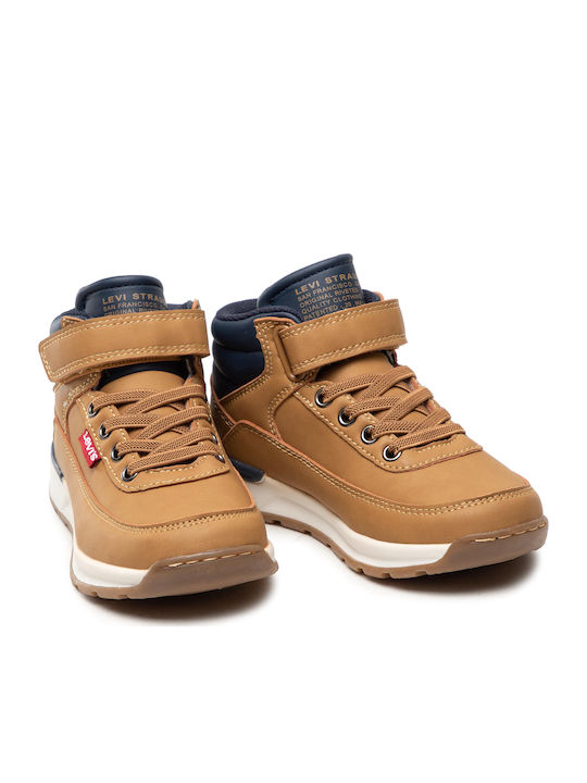 Ascot Kids Boots with Velcro Brown
