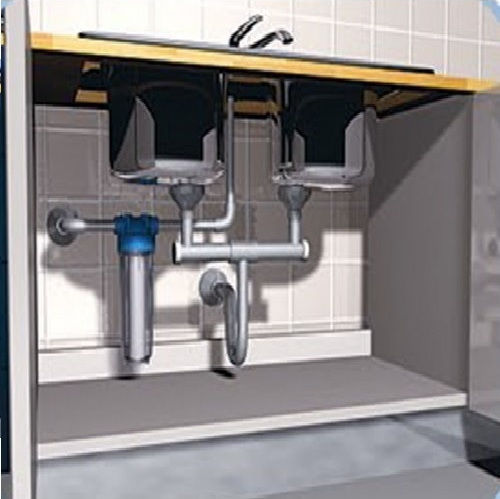 Atlas Filtri Under Sink Water Filter System Dp , ½" Inlet/Outlet, 15006