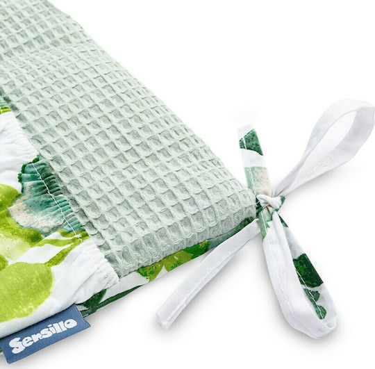 Sensillo Nursery Storage Basket Crib Bumper 02006 Green