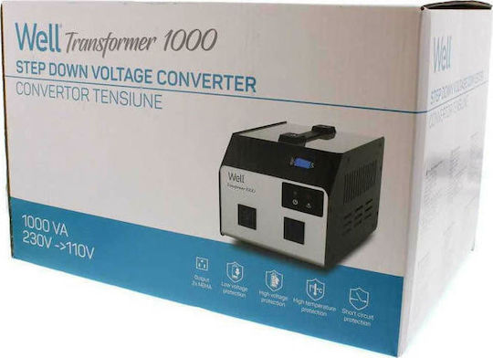 Well PSUP-CONV-TRA1000-WL Voltage Converter AC/AC 240V to 110V