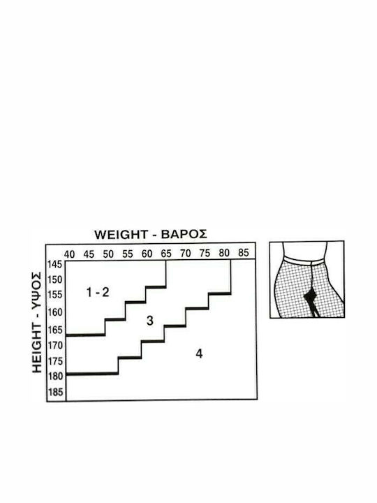 Melvil Women's Pantyhose Net Black