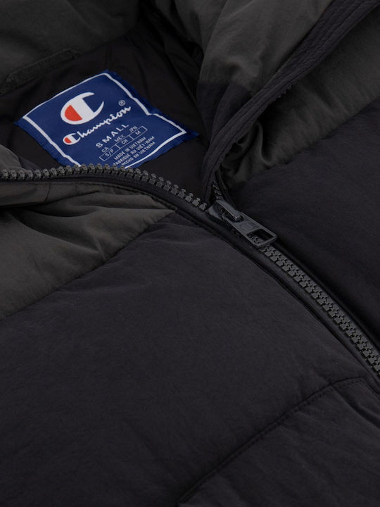 Women's Short Puffer Jacket for Winter Black