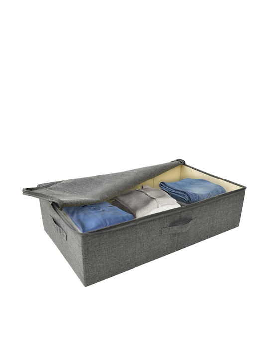vidaXL Fabric Storage Box with Lid Gray 70x40x18cm 2pcs