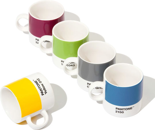Pantone Lifestyle Tasse Espresso aus Porzellan Gelb 120ml