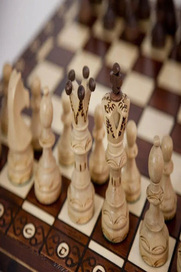 Novelty Ambassador Σκακιέρα Ξύλινη με Πιόνια 55x55cm