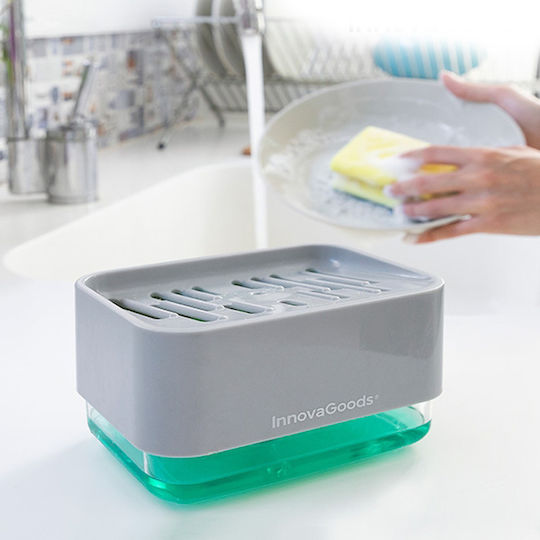 InnovaGoods Θήκη για Σφουγγάρι Πλαστική σε Γκρι Χρώμα Pushoap