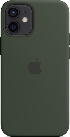 Apple Silicone Case with MagSafe Back Cover Green for iPhone 12 Pro Max