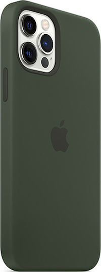 Apple Silicone Case with MagSafe Back Cover Green for iPhone 12 Pro Max