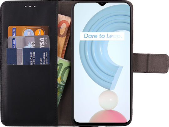 Volte-Tel Allure Magnet Портмоне Изкуствена кожа Черен (Realme C21)