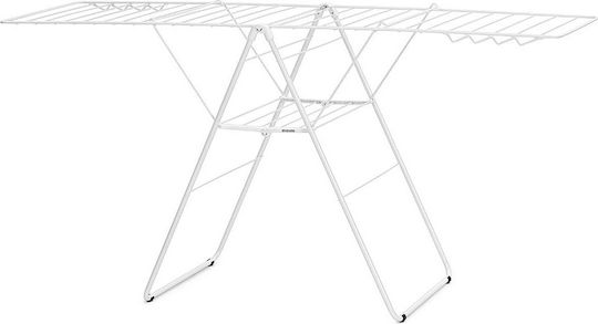 Brabantia Hangon Πτυσσόμενη Απλώστρα Δαπέδου Μεταλλική Fresh White με Μήκος Απλώματος 25m