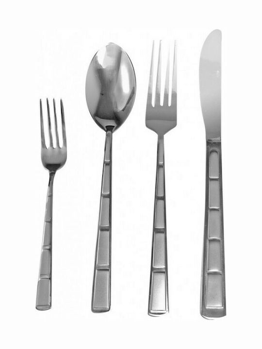 Ankor 72-Piece Stainless Steel 18/10 Silver Cutlery Set with Suitcase