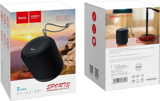 Hoco BS30 New Moon Bluetooth-Lautsprecher mit Akkulaufzeit bis zu 6 Stunden Schwarz