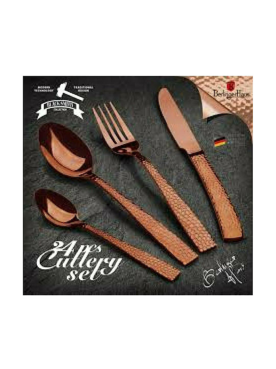 Berlinger Haus Black Smith Collection Σετ Μαχαιροπίρουνα Ανοξείδωτα Rose Gold 24τμχ