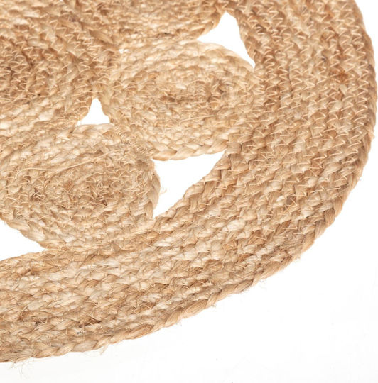 Atmosphera Round Wicker Placemat Dantelle Beige 38cm