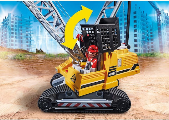 Playmobil Stadt Aktion Cable Excavator with Building Section für 5+ Jahre