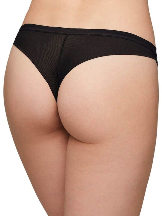 Ysabel Mora Women's Brazil Seamless with Lace Black