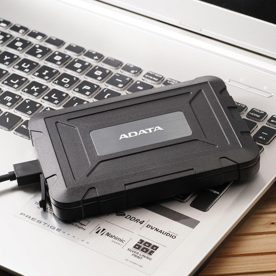 Adata ED600 Hard Drive Case 2.5" SATA III with connection USB 3.1 in Schwarz color