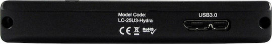 LC-Power Θήκη για Σκληρό Δίσκο 2.5" SATA III με σύνδεση USB3.0