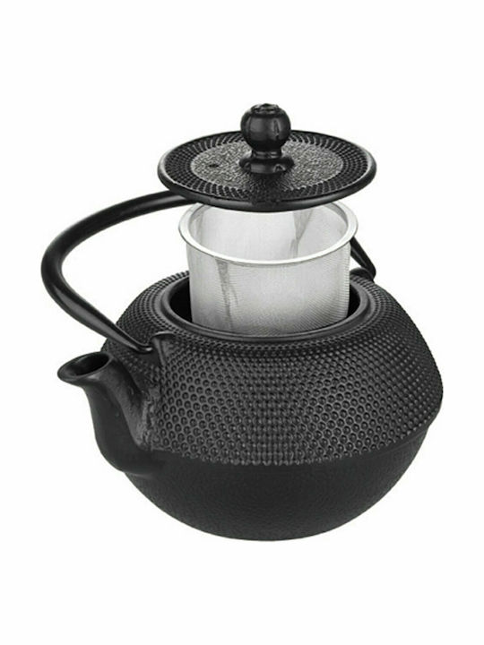 Dinox Oriental Τσαγιέρα με Φίλτρο Μαντεμένια Black 1200ml
