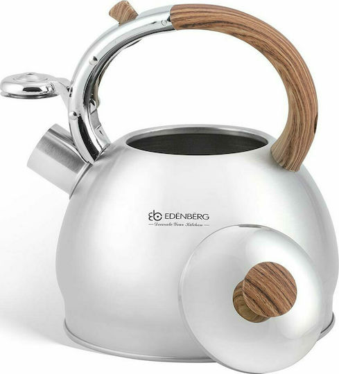 Edenberg Βραστήρας Ανοξείδωτος Ασημί/Καφέ 2000ml
