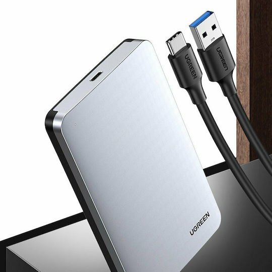 Ugreen CM300 Θήκη για Σκληρό Δίσκο 2.5" SATA III με σύνδεση USB 3.1 σε Γκρι χρώμα