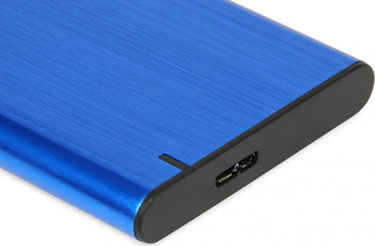 iBox HD-05 Case for Hard Drive 2.5" SATA III with Connection USB 3.1 Blue