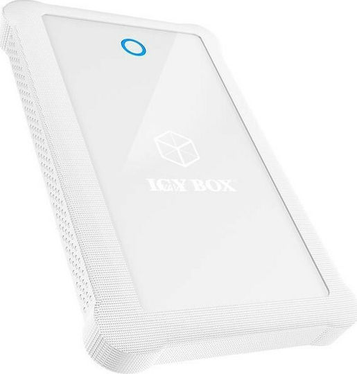 Icy Box Icy Box IB-233U3 Θήκη για Σκληρό Δίσκο 2.5" SATA III με σύνδεση USB 3.0 σε Λευκό χρώμα