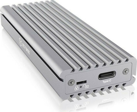 Icy Box Θήκη για Σκληρό Δίσκο M.2 PCI Express NVME με σύνδεση Type-C σε Γκρι χρώμα