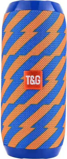 T&G TG-117 Ηχείο Bluetooth 5W με Ραδιόφωνο και Διάρκεια Μπαταρίας έως 4 ώρες Blue/Orange