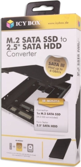Icy Box Θήκη για Σκληρό Δίσκο 2.5" SATA III με σύνδεση SATA