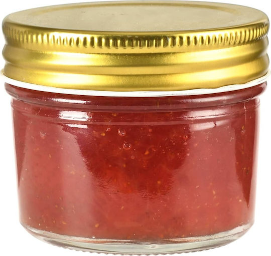 vidaXL Glass Jar with Gold Lid 110ml 24pcs