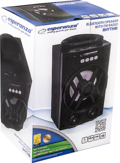 Esperanza Rhythm Bluetooth високоговорител 5W с радио Черен