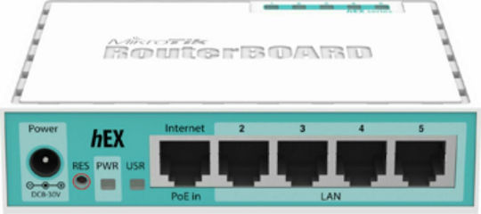 MikroTik hEX RB750Gr3 Router mit 5 Anschlüssen Gigabit Ethernet