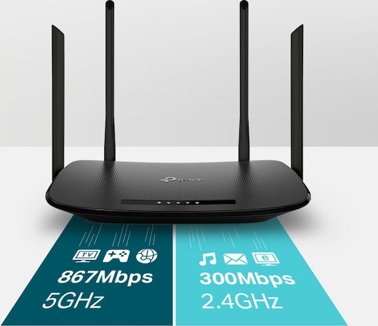 TP-LINK Archer VR300 v1 Ασύρματο VDSL2 Modem Router Wi‑Fi 5 με 4 Θύρες