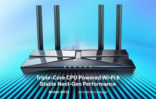 TP-LINK Archer AX10 v1 Ασύρματο Router Wi‑Fi 6 με 4 Θύρες Gigabit