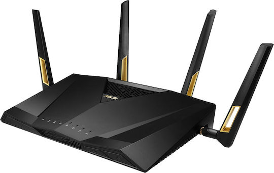 Asus RT-AX88U Wireless Router Wi-Fi 6 cu 8 Porturi Gigabit Ethernet