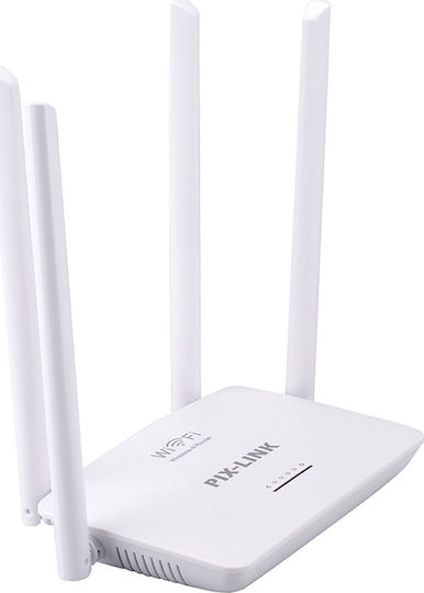 Pix-Link LV-WR08 Ασύρματο Router Wi‑Fi 4 με 4 Θύρες