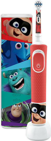 Oral-B Vitality Children's Electric Toothbrush with Chronograph for 3+ Years Pixar & Travel Case with Travel Case