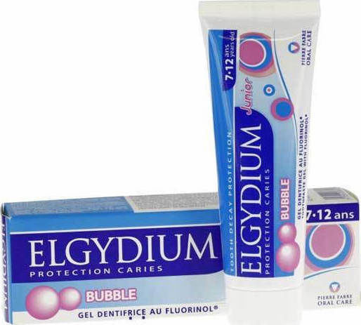 Elgydium Junior Children's Toothpaste for 7+ Years with Bubblegum Flavor 50ml