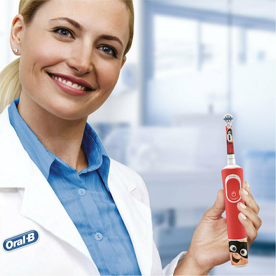 Oral-B Vitality Children's Electric Toothbrush with Chronograph for 3+ Years Pixar & Travel Case with Travel Case