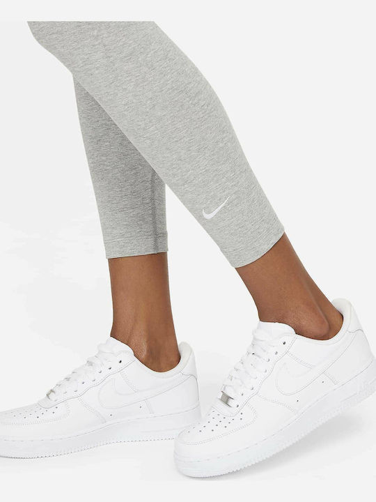 Sportswear Essential Training Γυναικείο Cropped Κολάν Ψηλόμεσο Γκρι