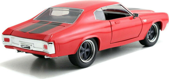 Jada Toys Chevrolet Fast and Furious 1970 Chevy Chevelle Modele statice Figurină de Modelism Mașină Roșie la Scară 1:24
