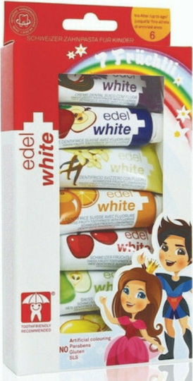 Edel White Baby-Zahnpasta Für 2+ Jahre 7 Stück 45ml