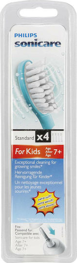 Philips Sonicare Replacement Heads for Electric Toothbrush for 7+ years HX6044/33 4pcs Blue