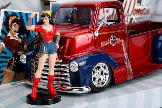 Jada Toys DC Comics Femeia Fantastică Bombshells - Chevy Coe Pickup 1952 Femeia Fantastică Vehicul Replică în Scară 1:24