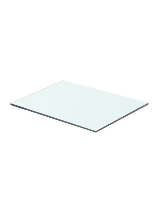 Transparent Wall Shelves 2 Pieces 40x25x0.8cm