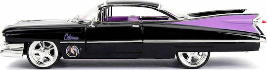 Jada Toys DC Comics: Catwoman Comics Bombshells - Catwoman Cadillac Coupe Deville 1959 Превозно Средство Реплика в Мащаб 1:24