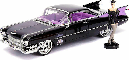 Jada Toys DC Comics: Catwoman Comics Bombshells - Catwoman Cadillac Coupe Deville 1959 Превозно Средство Реплика в Мащаб 1:24