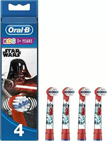 Oral-B Kids Electric Toothbrush Replacement Heads 4 Pieces for 3+ Years