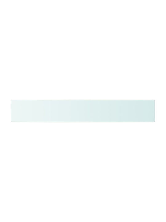 Wall Shelves Transparent (2 Pieces) 100x15x0.8cm